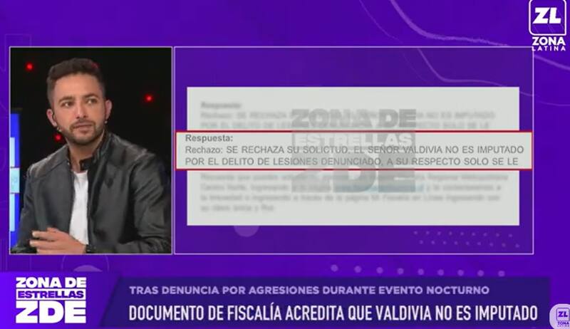 En "Zona de Estrellas" mostraron documento clave. Créditos: Pantallazo Zona Latina