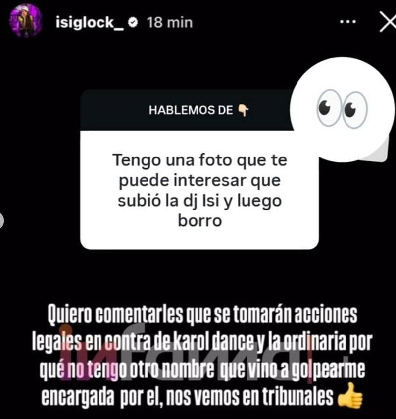 La influencer anuncia demanda contra Karol Lucero.
