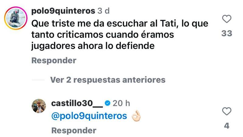 La respuesta del exdelantero a las explicaciones de Buljubasich.