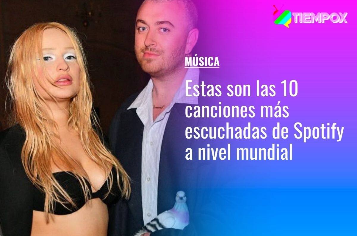 Sam Smith y Kim Petras siguen liderando el ranking: Estas son las 10 canciones más escuchadas en Spotify a nivel mundial