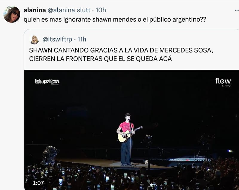 El cantate causó indignación.