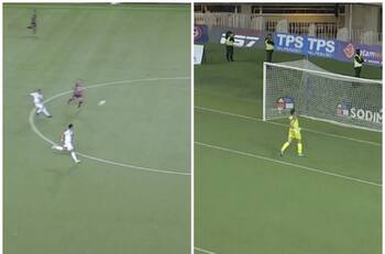 Directo al Puskás: Jorge Luna disparó mucho antes de mitad de cancha y anotó un golazo en Primera B