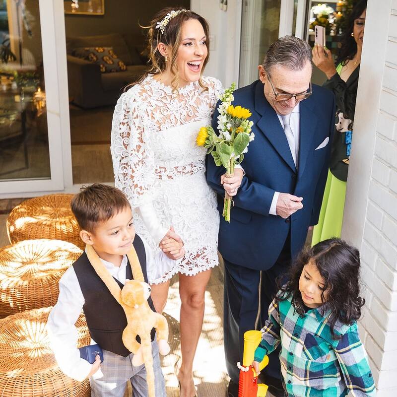 Fotografía de Maly Jorquera que subió junto a su emotivo mensaje en la que sale camino al altar