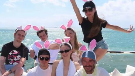 La Familia Beckham celebra Pascua en un yate de 20 millones de dólares