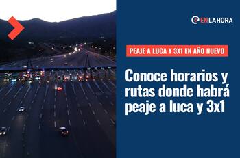 Peaje a luca y 3x1 en Año Nuevo: ¿Dónde y a qué hora opera entre el 31 de diciembre y el 2 de enero?