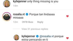 Rosalía se une al clan Kardashian con mensajes en español con Kylie