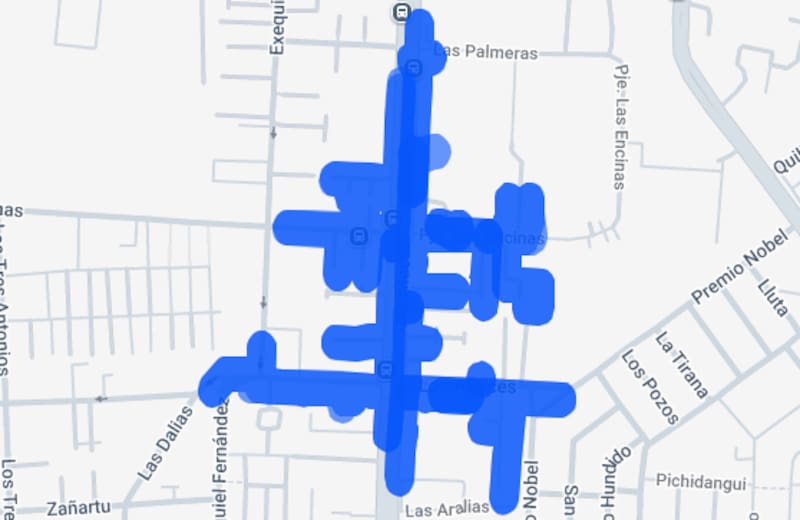 Estas calles se verán afectadas por corte de luz programado. Créditos: Enel.