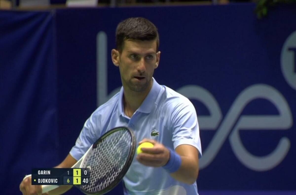 VIDEO| El increíble punto que Novak Djokovic le ganó a Cristian Garin en el ATP de Astana