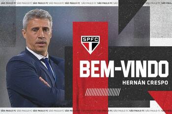 Nunca fue en La Roja: Presentaron a Hernán Crespo como nuevo entrenador del Sao Paulo