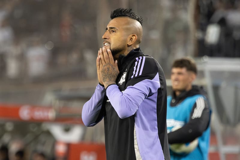 en el duelo de Colo Colo frente a Ñublense por la Liga de Primera 2025. Foto: Felipe Escobedo.