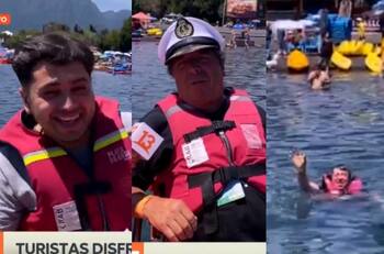 "Permiso, me están llamando": La inesperada despedida de entrevistado en Canal 13 que provocó el ataque de risa del periodista