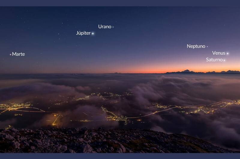 Si bien, el espectáculo podrá verse sin necesidad de binoculares, para apreciar todos los planetas se necesitará este implemento.