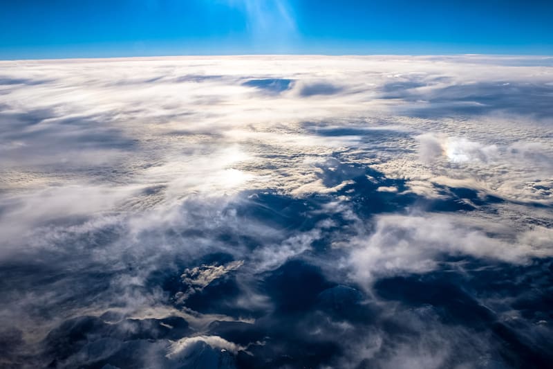 El efecto se produce debido a un cambio en las nubes.