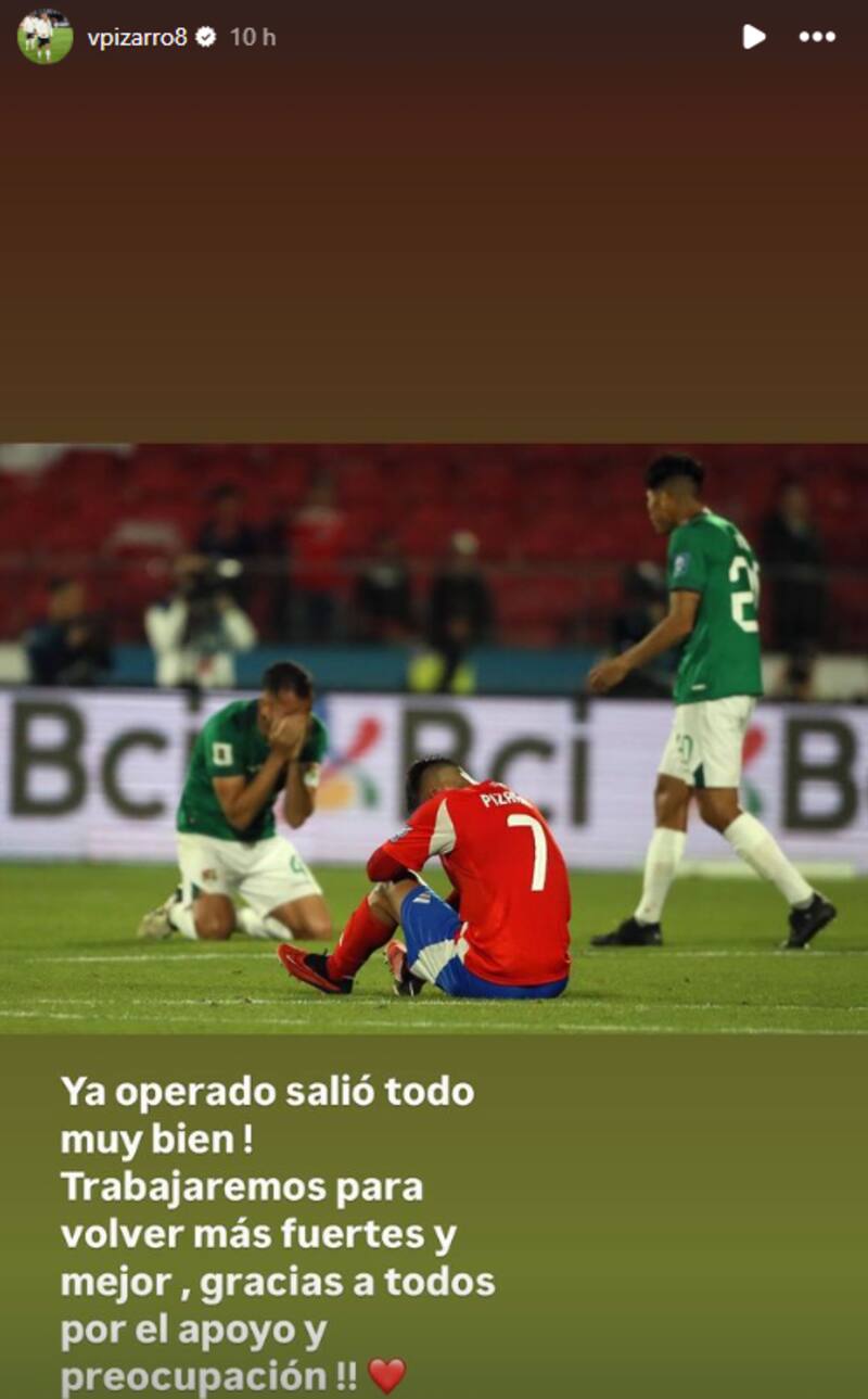 El mensaje que subió Vicente Pizarro a Instagram tras la operación post fractura mandibular.