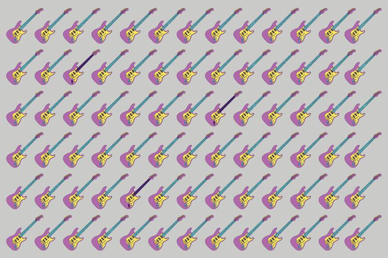 ¿Eres capaz de ver las guitarras diferentes?