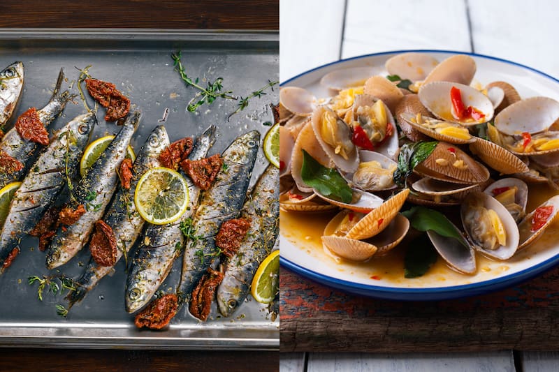 Conoce los productos del mar recomendados.