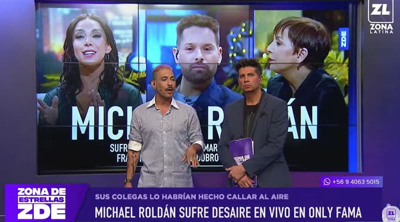En "Zona de Estrellas" comentan ninguneo a Michael Roldán. Créditos: Pantallazo Zona Latina