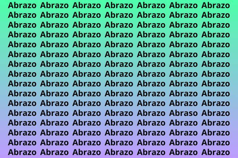 Encuentra la palabra ABRASO en la imagen.