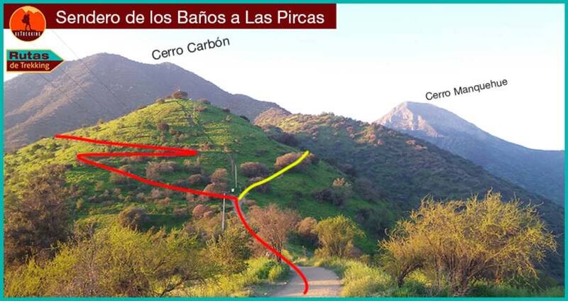 Esta es la ruta del sendero para trekking.
Foto: Rutas de Trekking