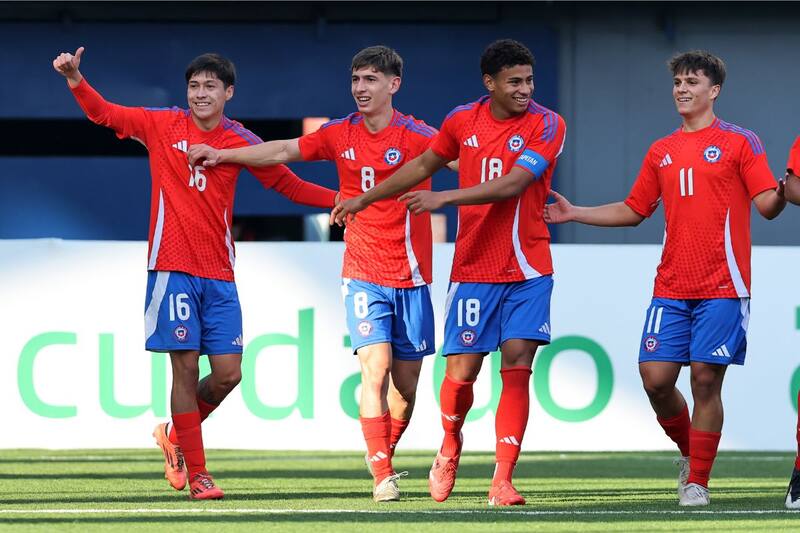 celebra un gol con la Selección Chilena Sub 20. Foto: Agencia Aton.