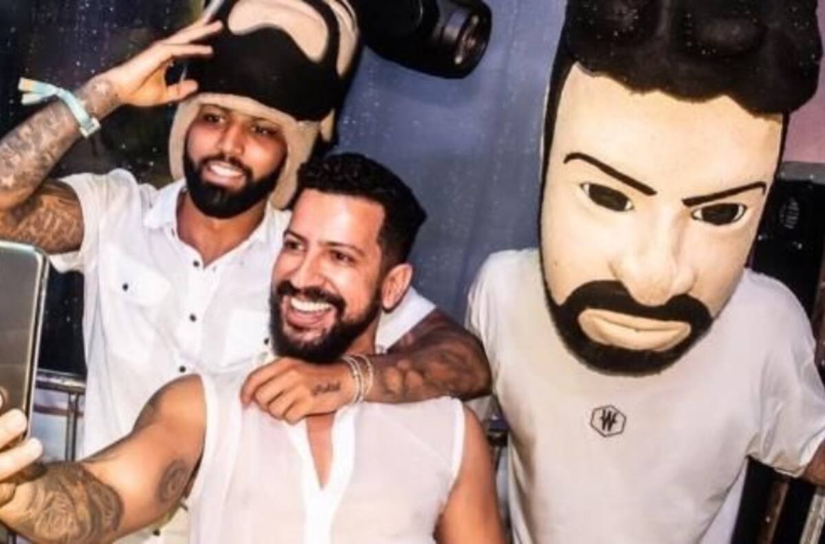 Gabigol sorprendió en una fiesta disfrazado y bailando en Brasil