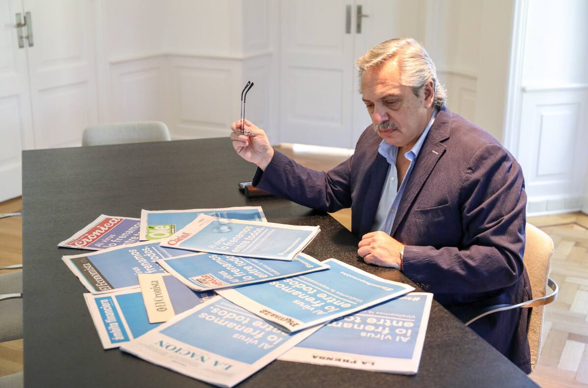 Alberto Fernández decretó cuarentena total en Argentina por el coronavirus