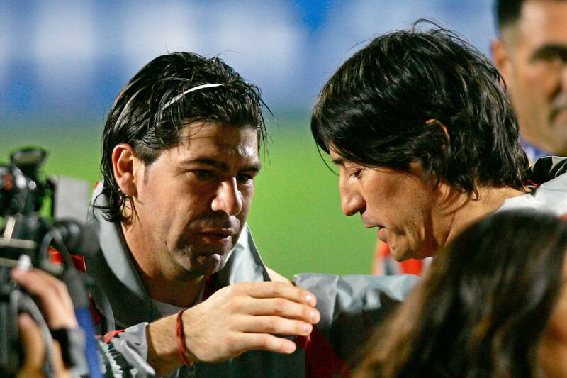 en su despedida junto a Iván Zamorano.