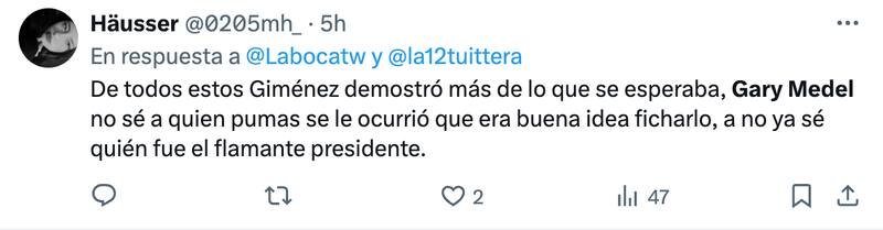 Gary Medel criticado por hinchas de Boca