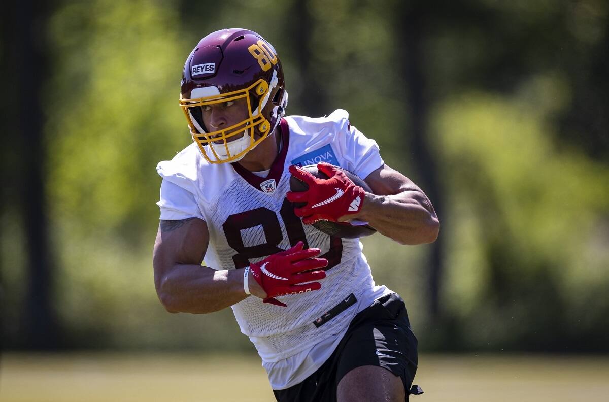 VIDEO | Fuerza y agilidad: Así entrena Sammis Reyes con los ala-cerradas de Washington Football Team