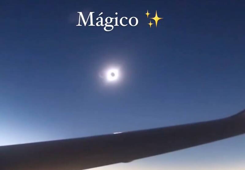 Usuaria compartió increíble registro desde un avión. (Foto: captura instagram @muyviajera)