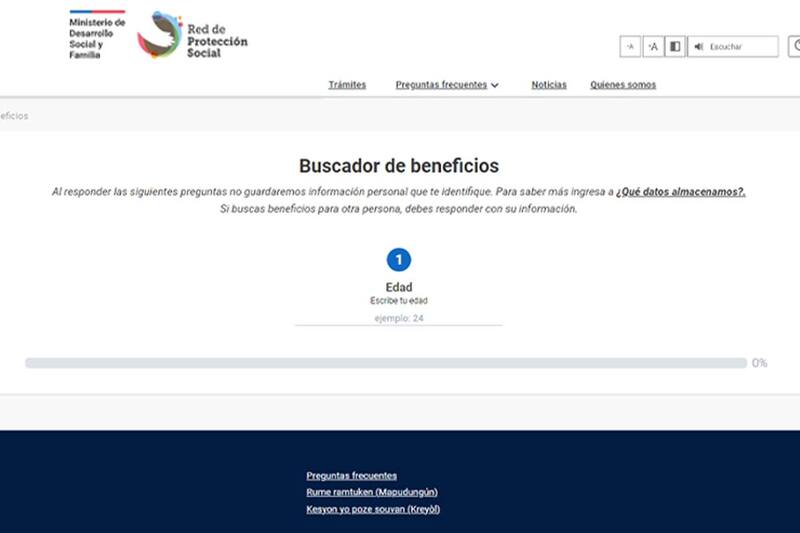 Sitio Web Red de Protección Social.