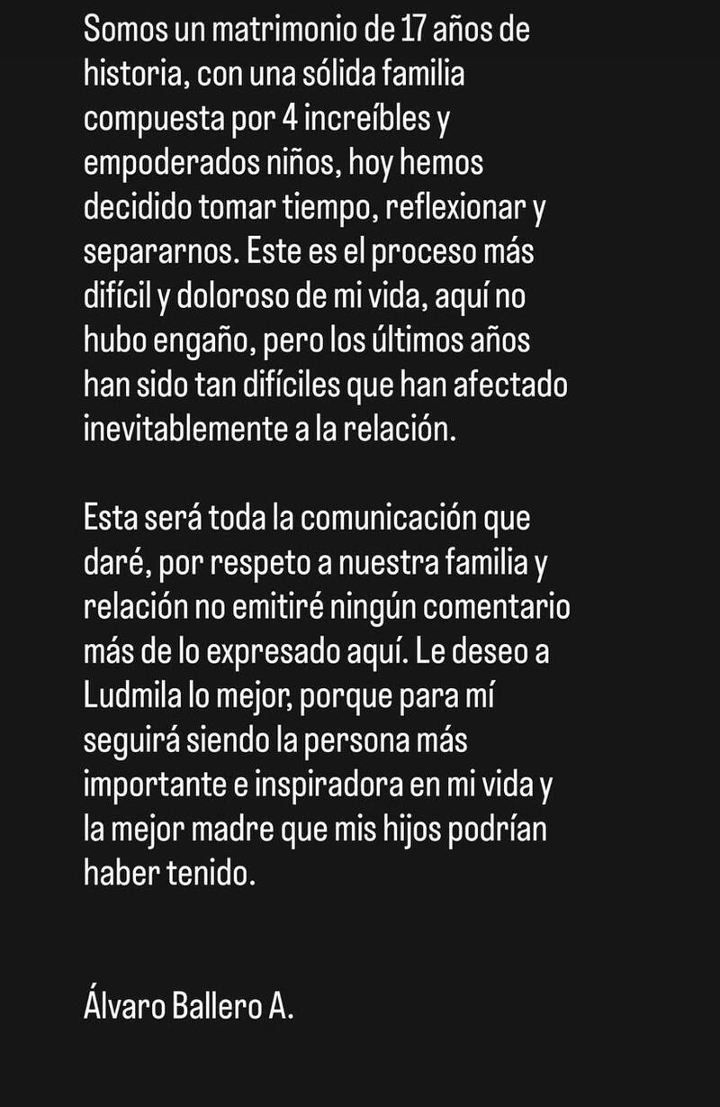 El ex chico reality terminó su matrimonio.