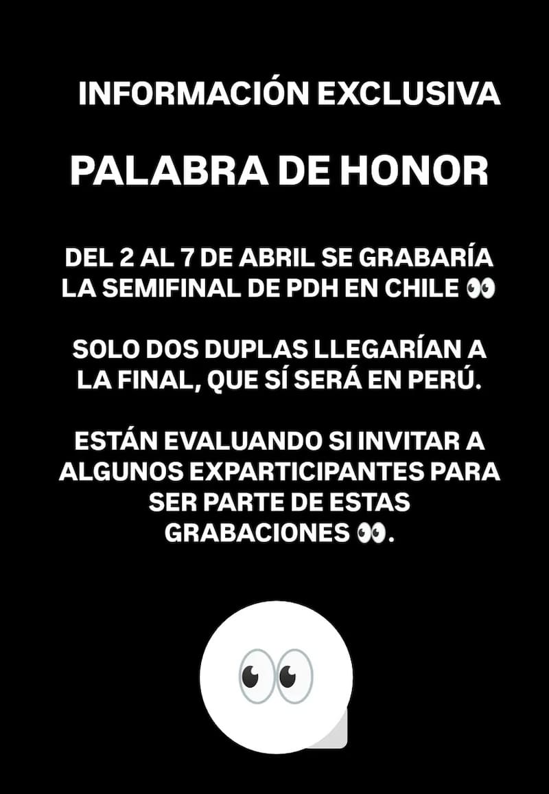 Infama reveló detalles de la gran final.