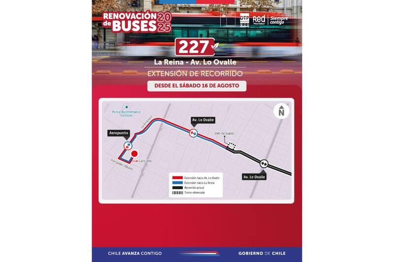 Estos son los nuevos recorridos que habrá en las comunas de Cerrillos y Puente Alto.
Créditos: Red Movilidad.