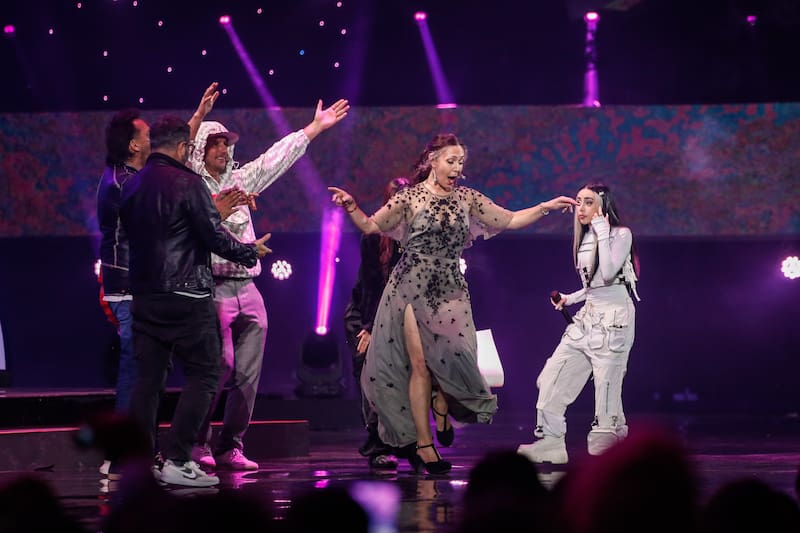 Las lindas palabras de Juanita Parra a Nicki Nicole. Créditos: ATON