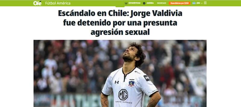 El caso de Jorge Valdivia genera repercusión a nivel mundial.