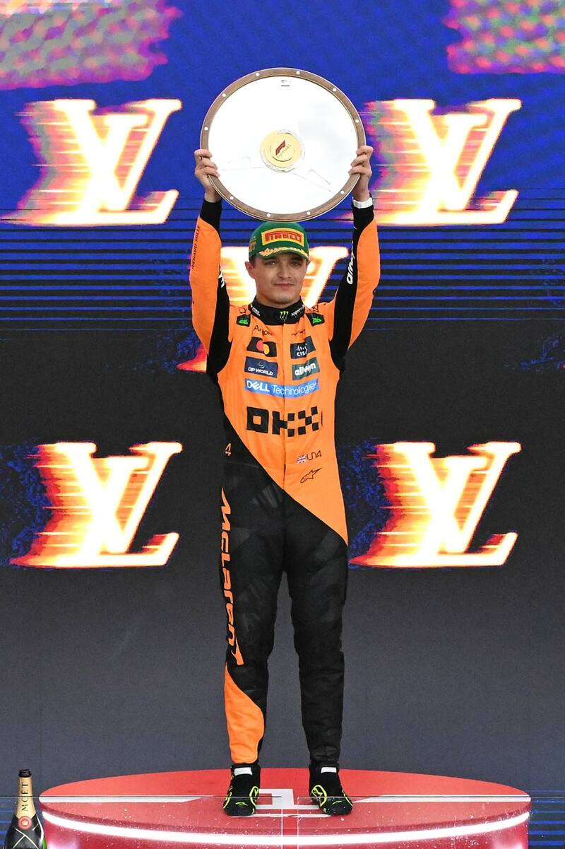 Lando Norris ganó en Australia. Foto: EFE.
