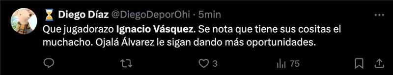 Hinchas de la U deliraron tras la actuación de Ignacio Vásquez.