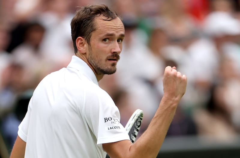 Daniil Medvedev eliminó a Jannik Sinner. EFE