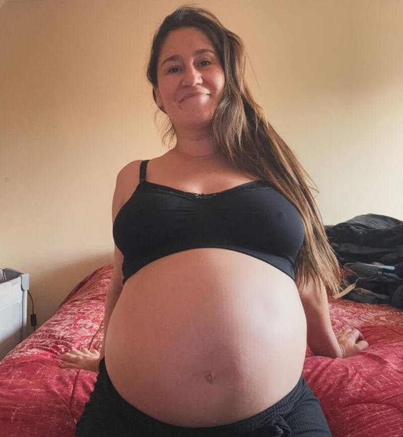 Belén Mora en la espera de su tercer hijo. Créditos: Instagram