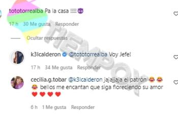 “Voy jefe”: Los coquetos mensajes de Kel Calderón y su pololo, Toto Torrealba