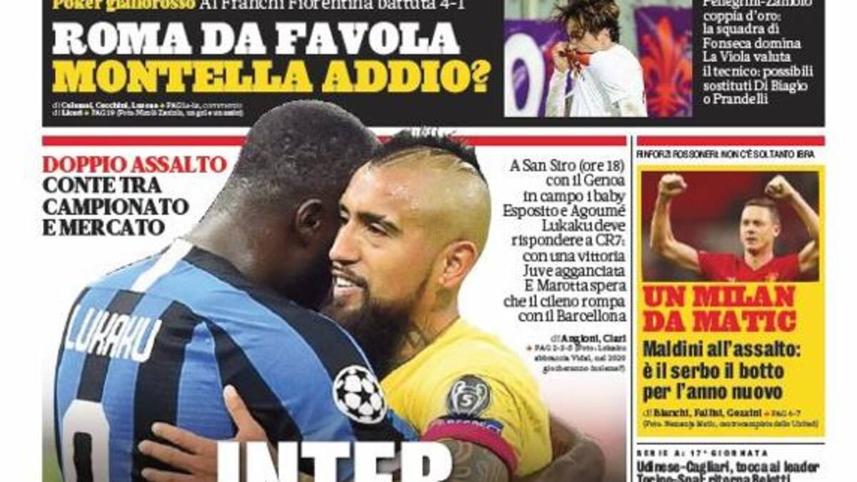 Se acerca al Inter: Arturo Vidal protagoniza dos portadas en Italia