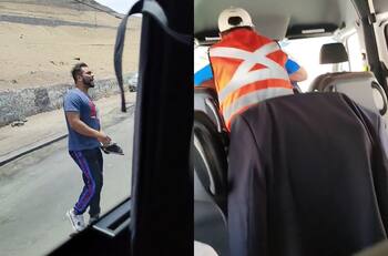 VIDEO | Iquique: Registran violento enfrentamiento entre automovilista y conductor de microbús