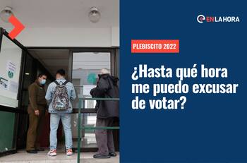 Plebiscito 2022: ¿Hasta qué hora me puedo excusar de votar este domingo?
