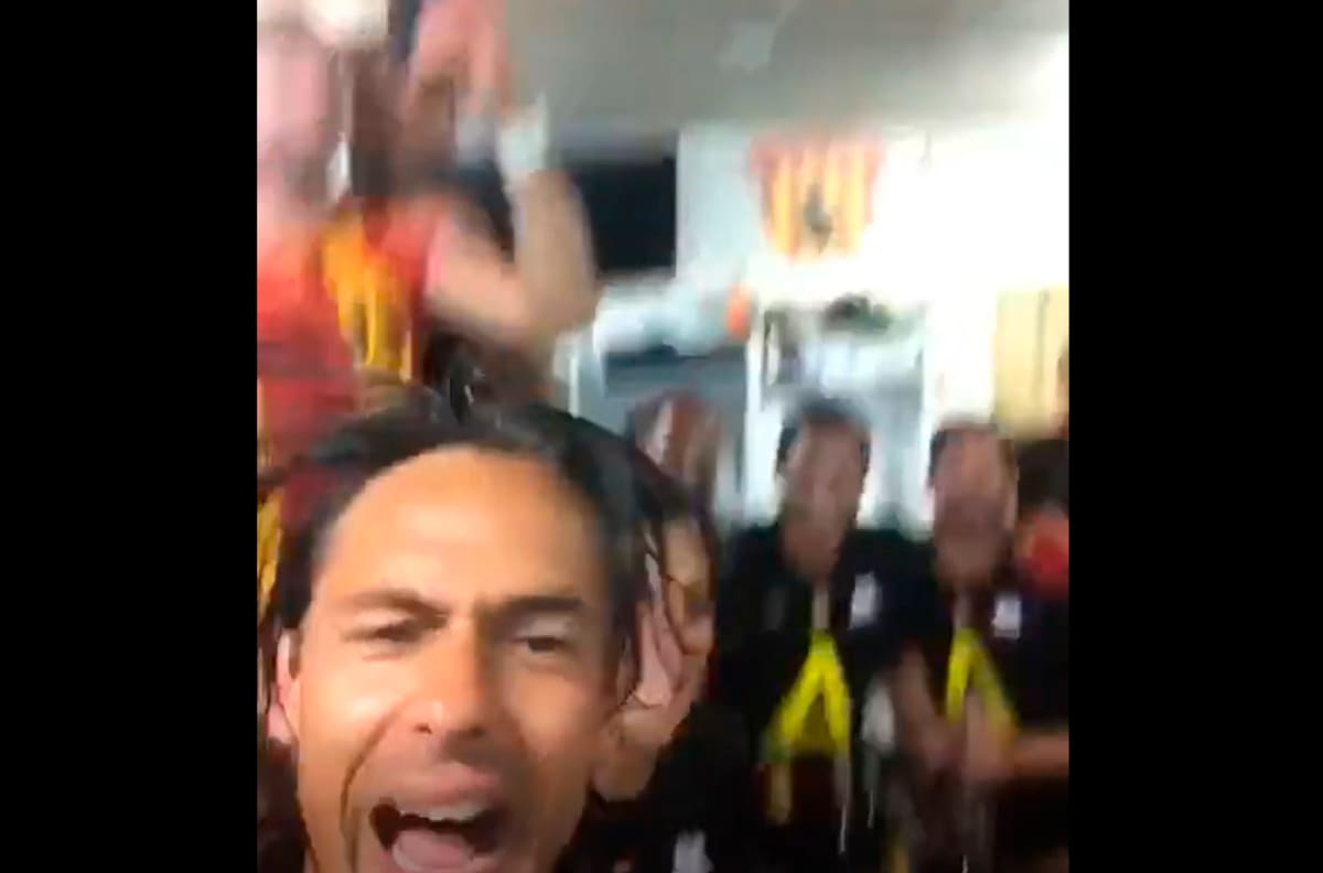 Pura euforia: La celebración de Pippo Inzaghi tras el ascenso del Benevento