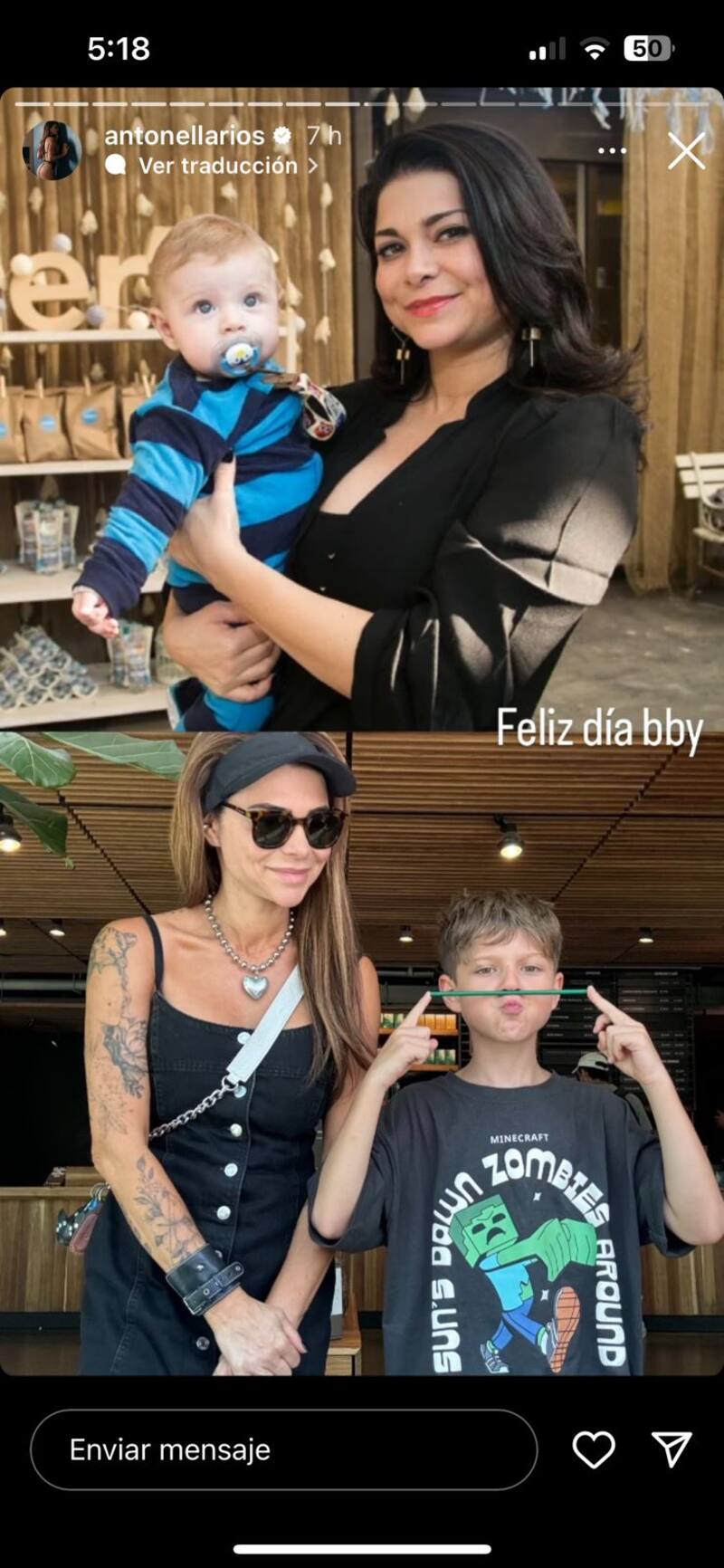 Antonella Ríos celebró el Día del Niño.