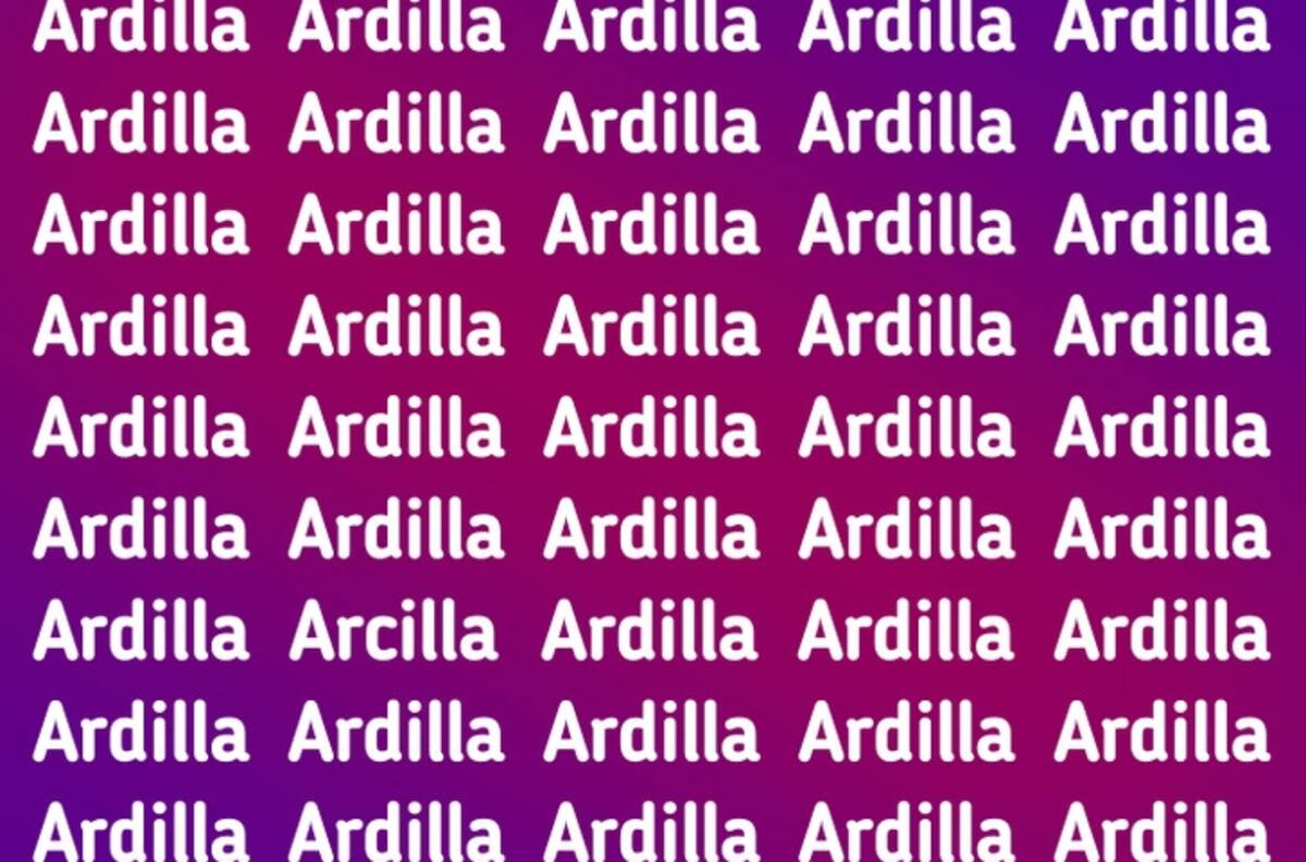 Test Visual: ¿Puedes encontrar la palabra "ARCILLA" escondida en la imagen en tan solo 10 segundos?