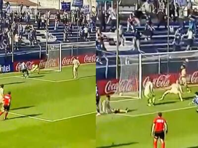 VIDEO: Brayan Cortés y su garrafal error en empate de Peñarol ante Liverpool