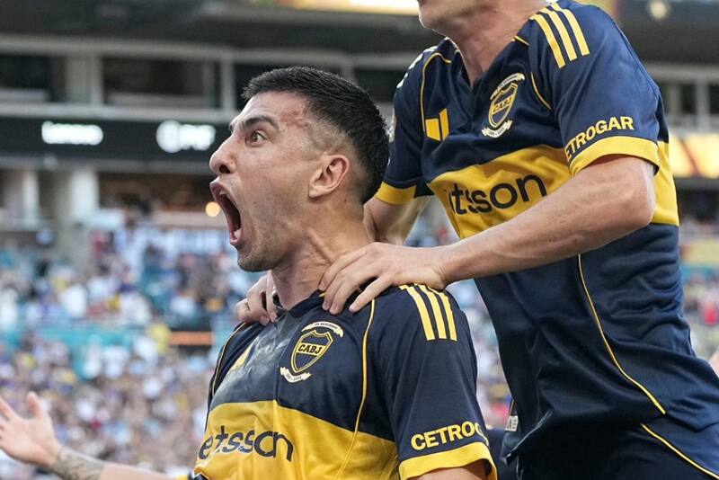 convirtiendo con Boca Juniors. Foto: Boca Juniors