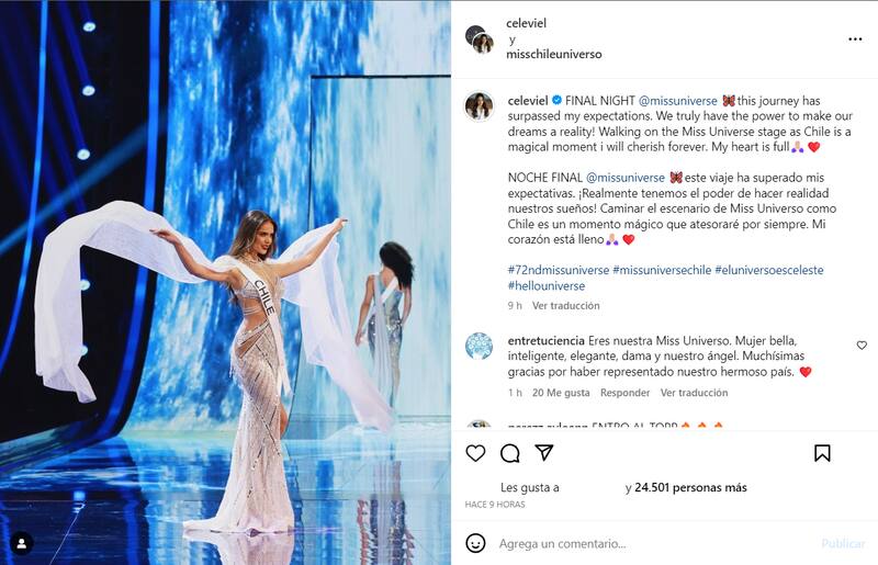 Celeste Viel en Instagram.